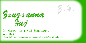 zsuzsanna huj business card